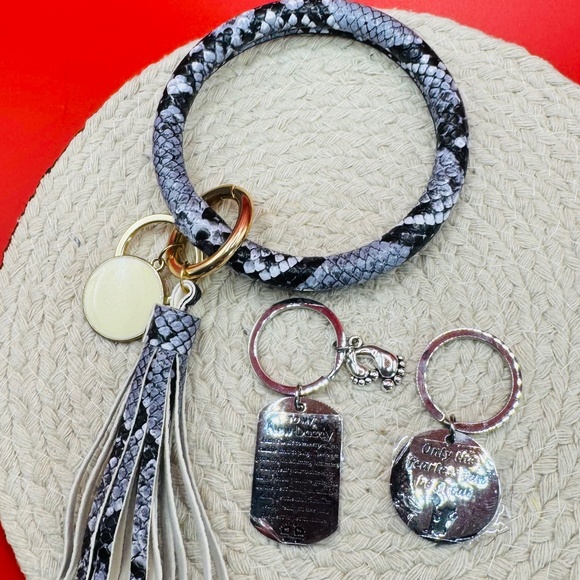 3 Piece Key Ring Holders - Picture 3 of 5